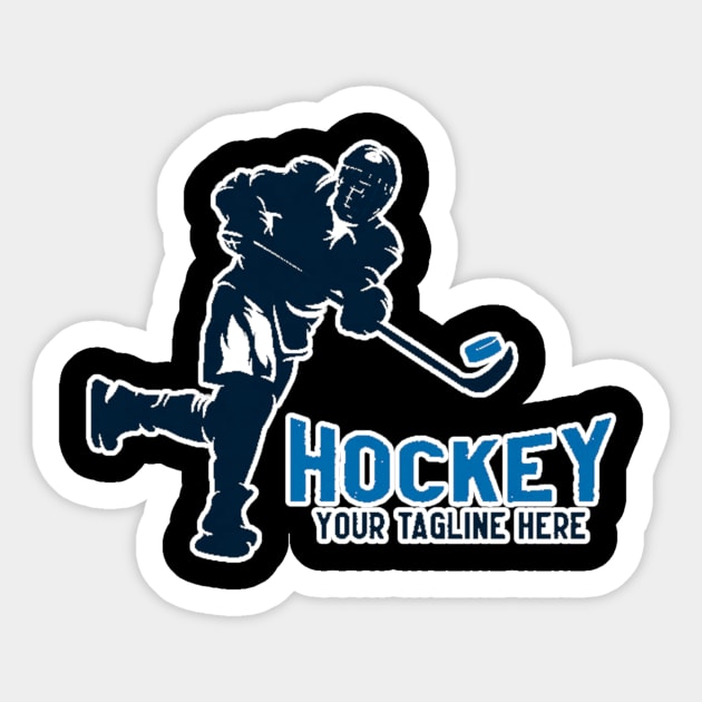 Ice Hockey Player Sticker by Shirtrunner1